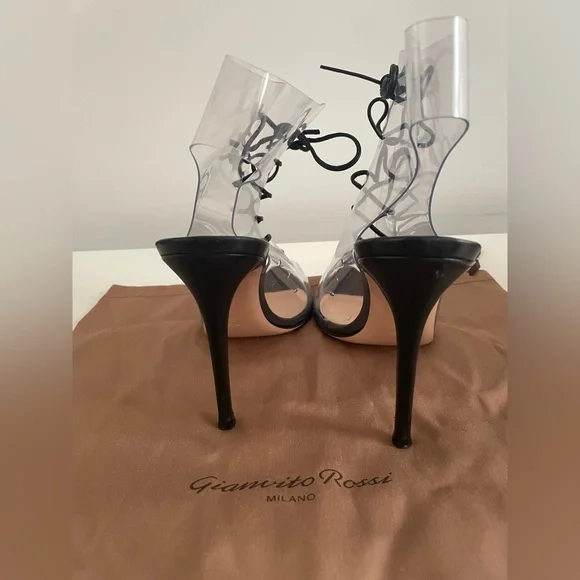 GIANVITO ROSSI Helmut PVC & Leather Lace-up Bootie